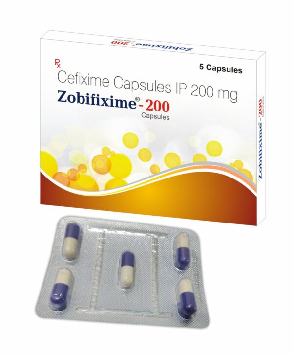 Zobifixime-200 Capules (Cefixime Capsules IP 200 mg)