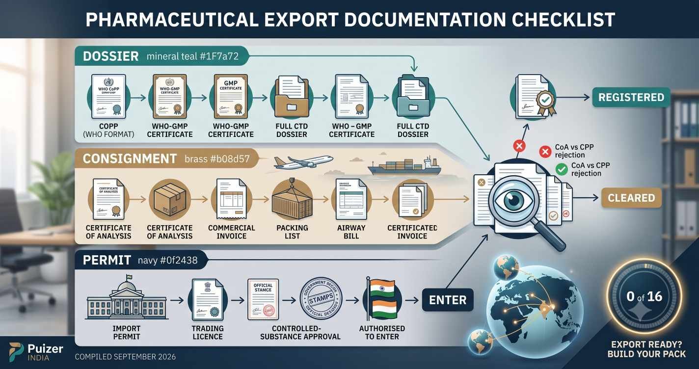 pharmaceutical export documentation checklist